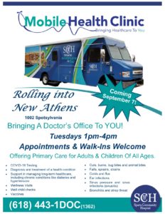 Mobile Health Clinic Hours-New Athens @ SCH Mobile Healthcare Clinic